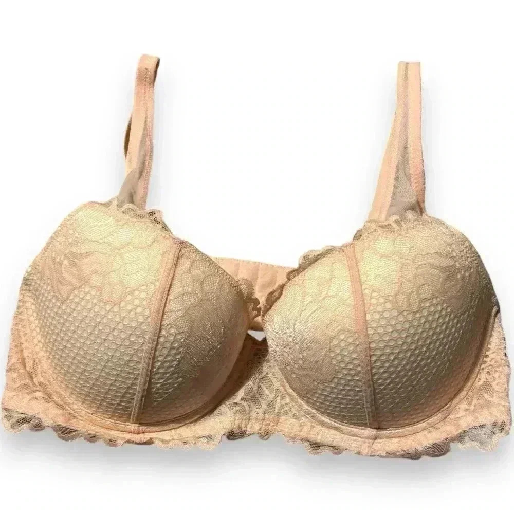 Adore Me 36D Peachy Keen Marcella Lace Contour Demi Underwire Supportive Bra - Picture 9 of 14